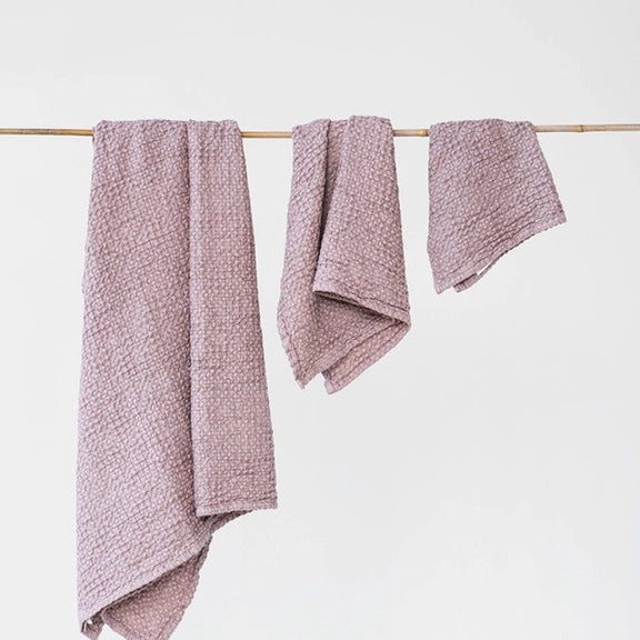 MagicLinen WAFFLE TOWEL 3 PIECE SET IN 11 COLORS