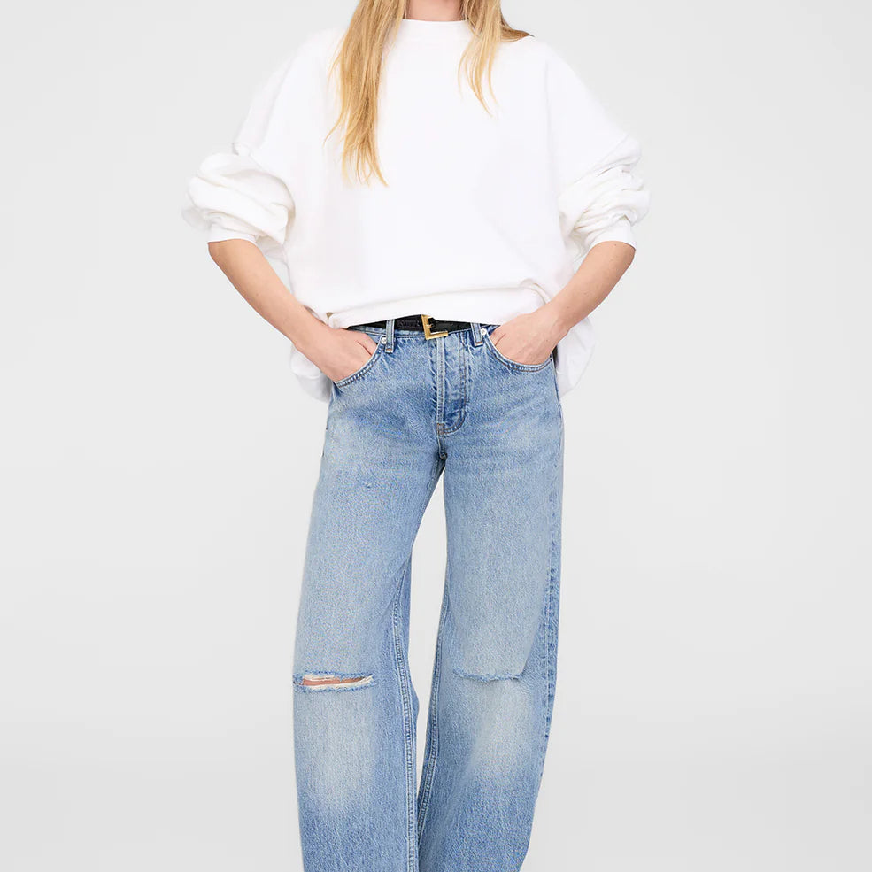 Anine Bing Miles Sweatshirt Framed Monogram