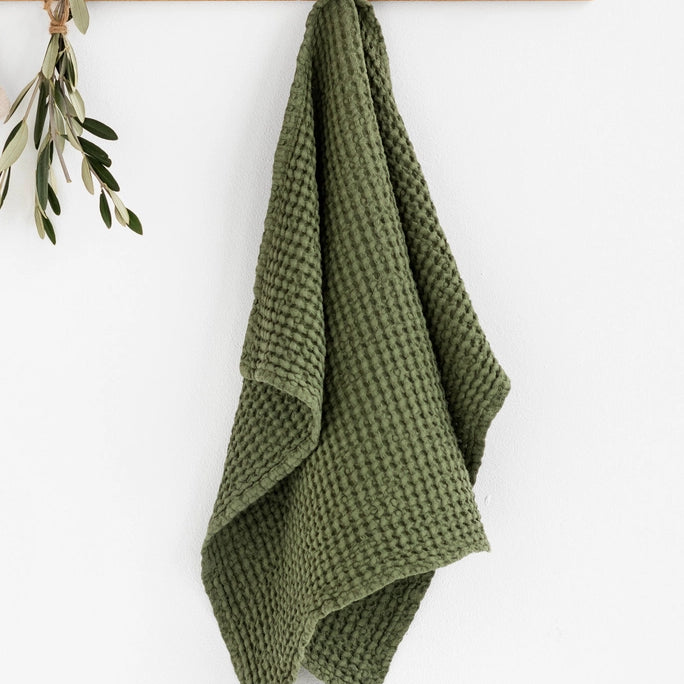 MagicLinen WAFFLE HAND/KITCHEN TOWEL IN 12 COLORS