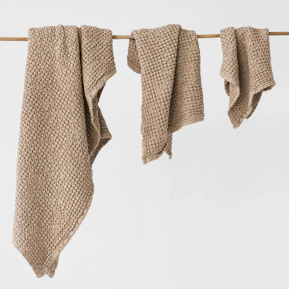 MagicLinen WAFFLE TOWEL 3 PIECE SET IN 11 COLORS