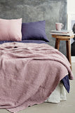 MagicLinen WOODROSE WAFFLE THROW / COUCH COVER / BLANKET