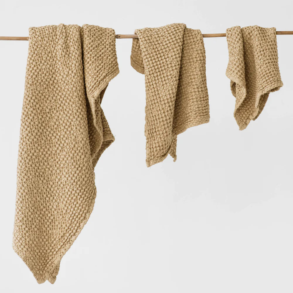 MagicLinen WAFFLE TOWEL 3 PIECE SET IN 11 COLORS