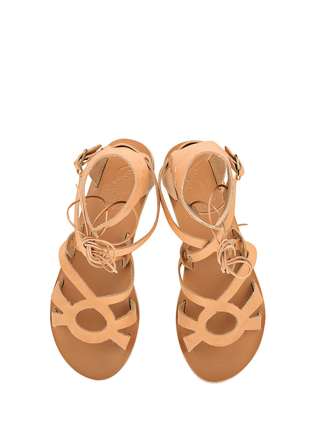 Ancient Greek Sandals Elpida Flat Sandal - Natural