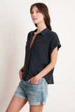 VELVET By Graham & Spencer Linen Button-Up Shirt