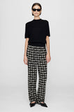 Anine Bing AIDEN PANT - HOUNDSTOOTH PRINT