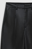 Anine Bing CARMEN PANT - BLACK RECYCLED LEATHER