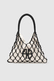 Anine Bing GAIA BAG - BLACK AND NATURAL