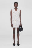 Anine Bing JANET DRESS - WHITE PLAID