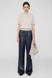 Anine Bing KOA PANT - NAVY VEGAN LEATHER
