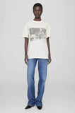 Anine Bing LILI TEE AB X TO X ROLLING STONES - VINTAGE WHITE
