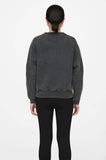 Anine Bing RAMONA SWEATSHIRT PARIS IN WASHED BLACK