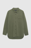 Anine Bing SLOAN SHIRT - ARMY GREEN
