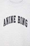 Anine Bing TYLER SWEATSHIRT - HEATHER GREY WITH BLACK