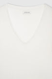Anine Bing VALE TEE - OFF WHITE CASHMERE BLEND