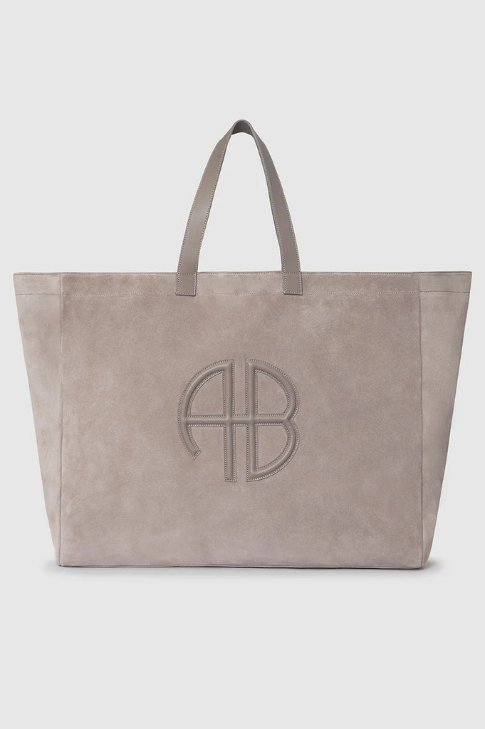 Anine Bing XL RIO TOTE - TAUPE SUEDE