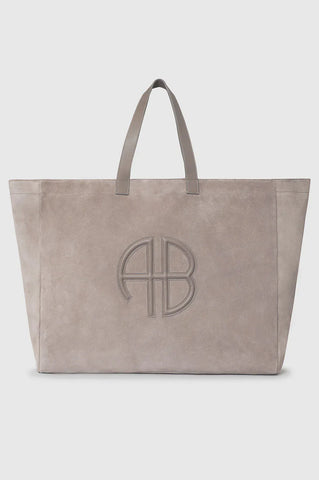 Anine Bing XL RIO TOTE - TAUPE SUEDE