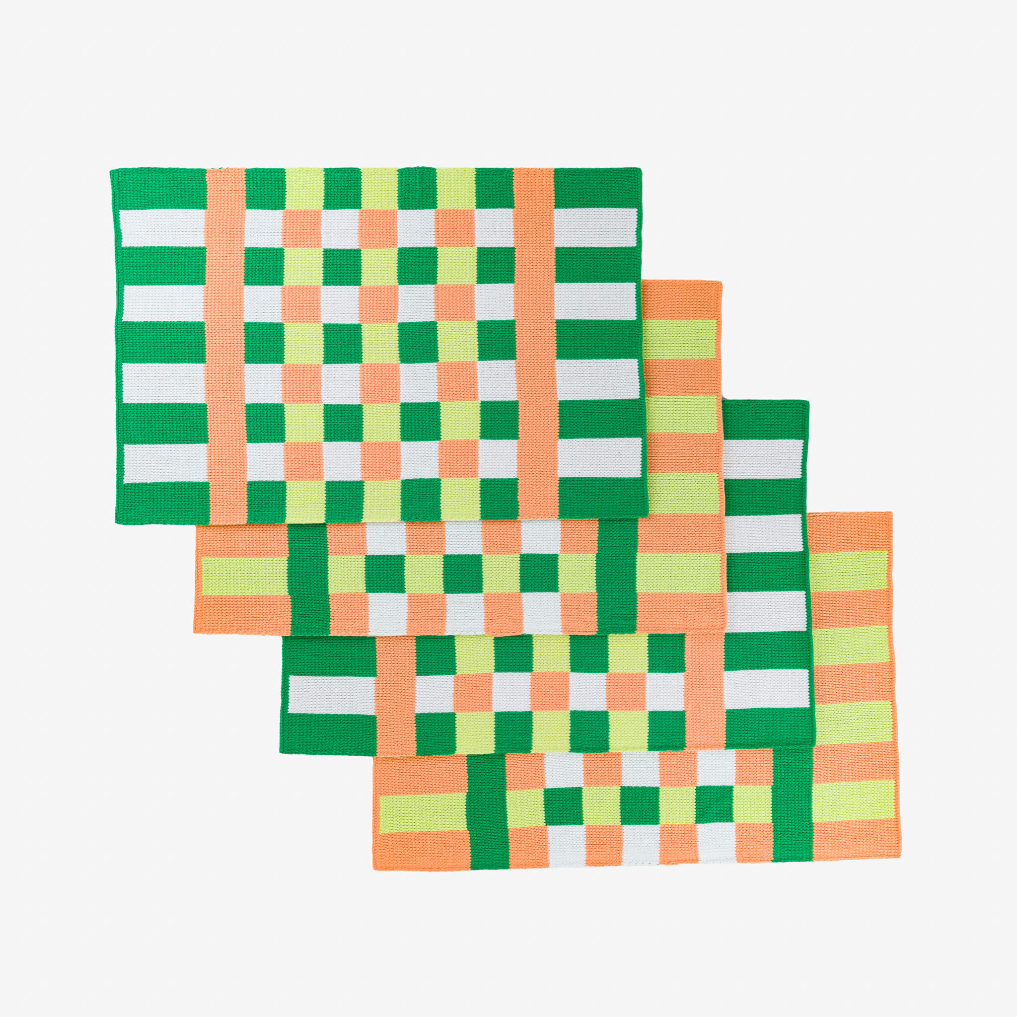 Verloop SQUARE SQUARE PLACEMAT SET - PEACH LIME – ANOTHER TWENTY Verloop SQUARE SQUARE PLACEMAT SET - PEACH LIME – ANOTHER TWENTY