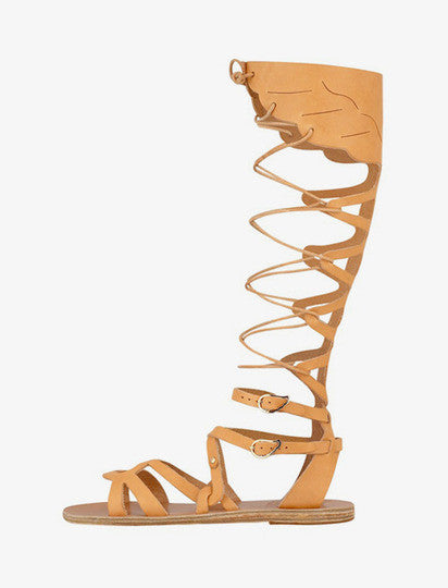 [Ancient Greek Sandals] Odyssey Flat Sandal - Natural
