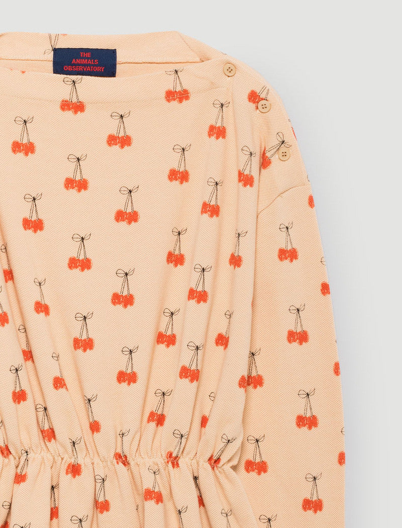 The Animals Observatory Crab Cream Cherries Dress – ANOTHER