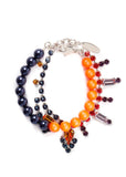 [Joomi Lim] Crystal Bead Bracelet - Orange/Black
