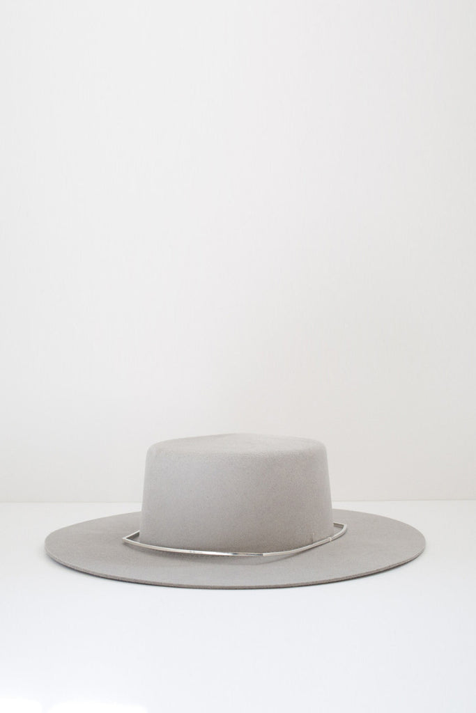 Janessa Leone Mica Hat - Silver Sand