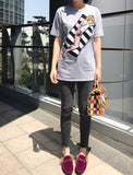 Michaela Buerger Sunbathing Girl T-Shirt - Grey