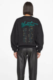 Anine Bing KENNY SWEATSHIRT PANTHER - VINTAGE BLACK
