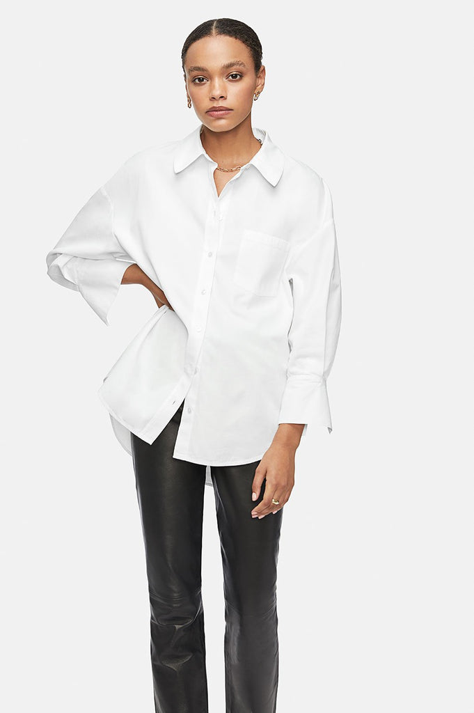 Anine Bing Mika Shirt in White – Oliver