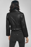 Anine Bing REMY LEATHER JACKET IN BLACK