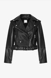Anine Bing REMY LEATHER JACKET IN BLACK